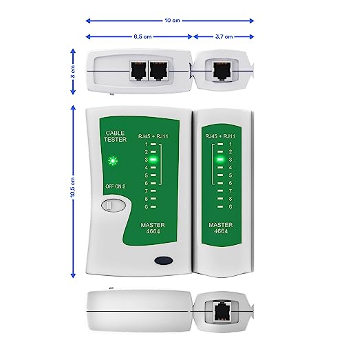 Netzwerktester HB-DIGITAL RJ45/RJ11 LAN Network Cable Tester