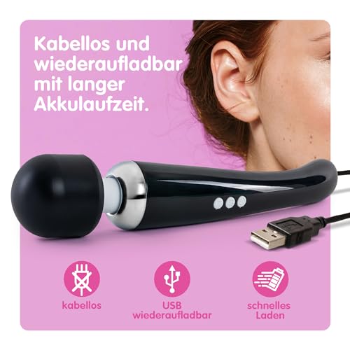 Magic Wand Oliver James Personal Massager Großer kabelloser