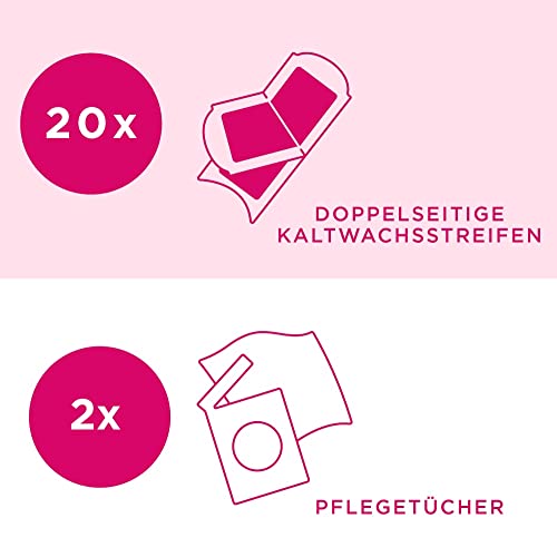 Kaltwachsstreifen Veet mit Easy-Gelwax Technologie, 20 Stück