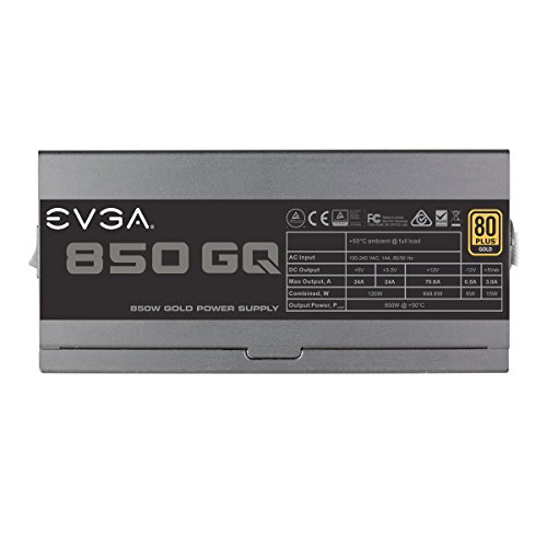 850W-Netzteil EVGA 519336 850 GQ, 80+ GOLD, Halbmodular