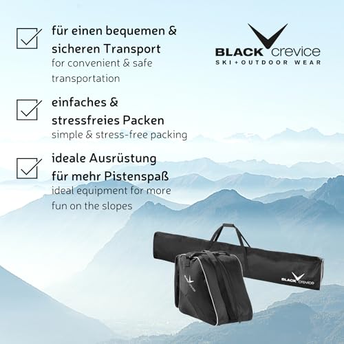 Skitasche Black Crevice, Kombi-Set aus Skisack & Skischuhtasche