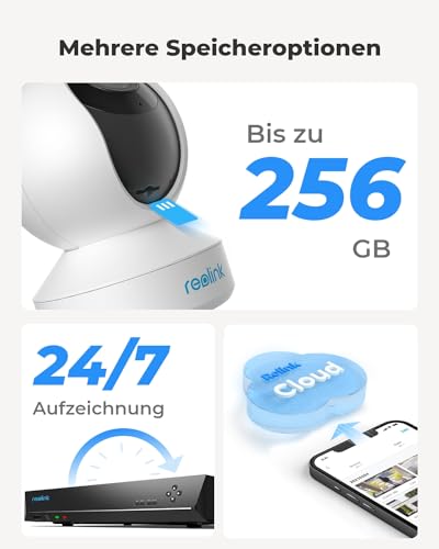 IP-Webcam Reolink 5MP PTZ WLAN Überwachungskamera Innen