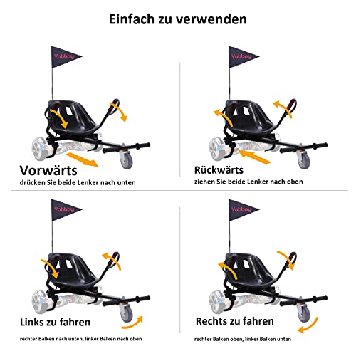 Hoverkart fastvert Hoverboard Sitz Zubehör