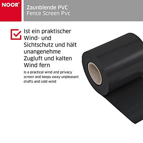 Sichtschutzstreifen NOOR Zaunblende PVC Blickdicht 630 g/m²