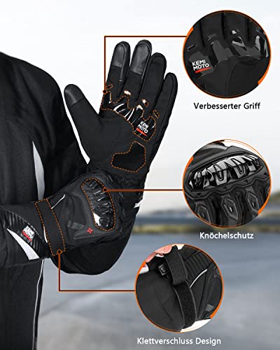 Motorradhandschuhe ISSYZONE Winter, Motorrad Handschuhe