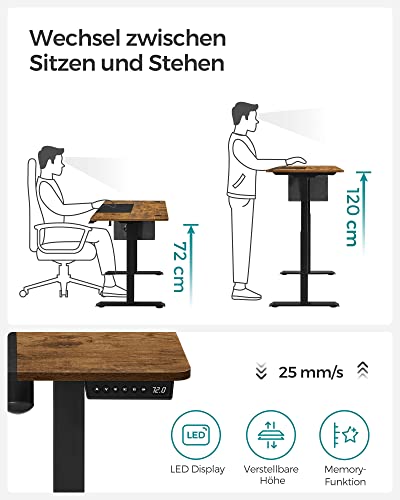 Höhenverstellbarer Schreibtisch SONGMICS elektrisch