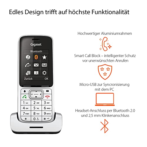 IP-Telefon Gigaset SL450A GO, Schnurloses Analog & VoIP DECT