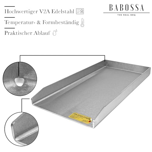 Edelstahl-Plancha GS Grill Supply MADE IN GERMANY