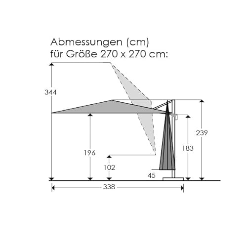 Sonnenschirm mit Ständer Schneider Schirme Schneider Sonnenschirm