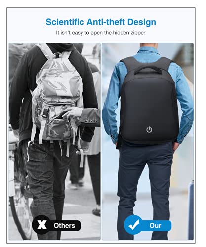 Anti-Diebstahl-Rucksack HOMIEE Anti Diebstahl Laptop Rucksack mit USB