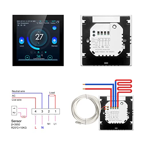 Raumthermostat WLAN AVATTO Thermostat für Elektrische