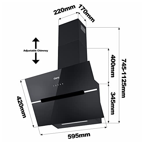 Ciarra-Dunstabzugshaube CIARRA CBCB6736F A+++, 60cm