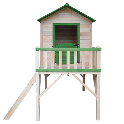 Spielhaus BRAST ® für Kinder mit Balkon Stelzenhaus Adventure
