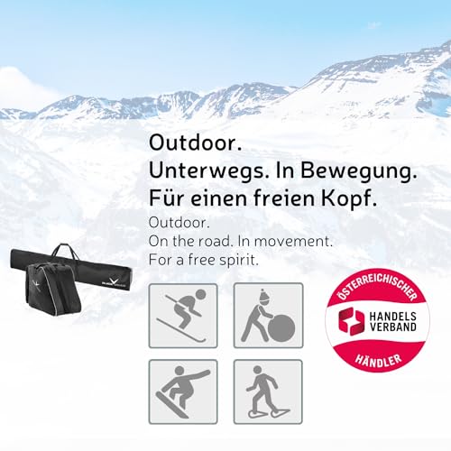 Skitasche Black Crevice, Kombi-Set aus Skisack & Skischuhtasche