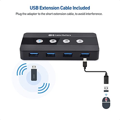 USB-Switch Cable Matters 4-Port USB 3.0 KVM Switch Hub