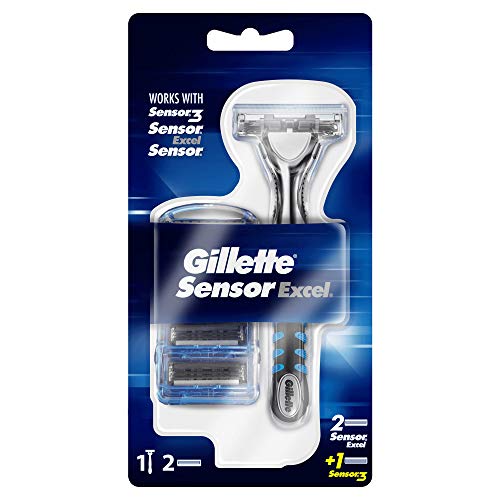 Gillette-Rasierer Gillette Sensor Excel Nassrasierer Herren, Rasierer