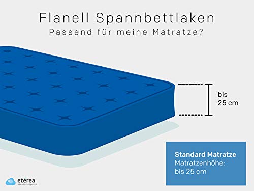 Spannbettlaken (200×200) etérea Himmlische Qualität Flanell