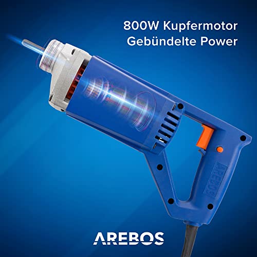 Betonrüttler Arebos, 800W, Innenrüttler, Handrüttler