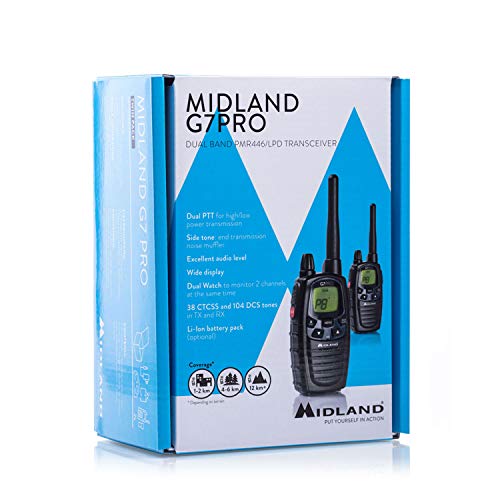 Midland-Funkgerät Midland G7 Pro PMR+LPD-Funkgerät C1090.13