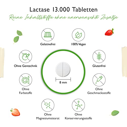 Laktase-Tabletten Vit4ever Laktase 13.000 Depot, 120 Tabletten