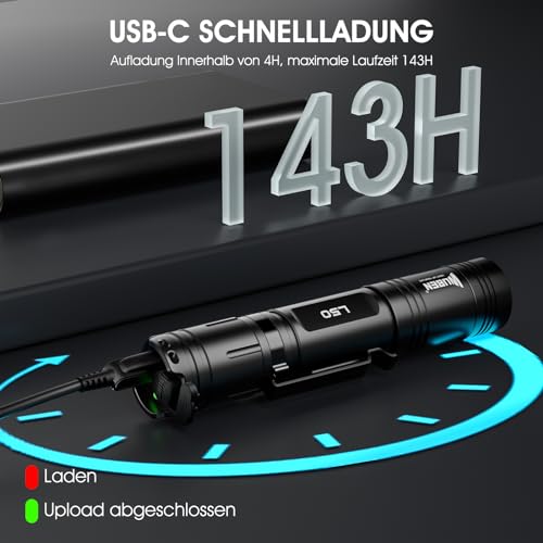 Taschenlampen WUBEN L50 LED Taschenlampe 1200 Lumen