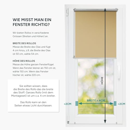 Thermo-Rollo Estika Thermo rollos für Fenster ohne Bohren