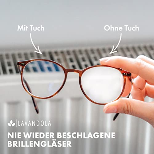 Antibeschlag Tücher Lavandola ® Antibeschlagtuch Brille