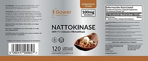 Nattokinase Gower Health & Fitness GH 100mg Kapseln