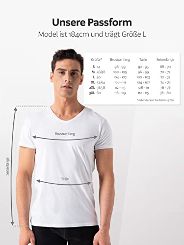 Weißes T-Shirt Herren Burnell & Son Herren T-Shirt 3er Pack