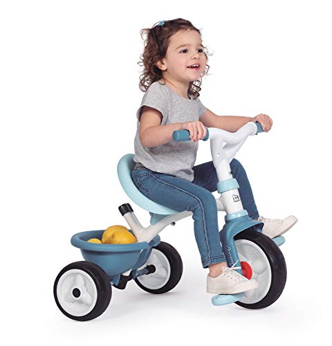 Dreirad mit Schubstange Smoby, Be Move Komfort blau, Kinder