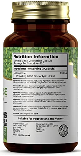 Nattokinase Ezyleaf Nutrition Ezyleaf 100mg 2000FU