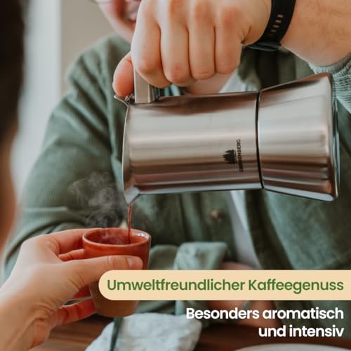 Espressokocher Groenenberg Induktion geeignet, Edelstahl