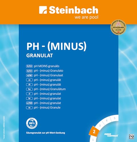 pH-Minus STEINBACH Poolpflege pH (Minus) Granulat, 7,5 kg