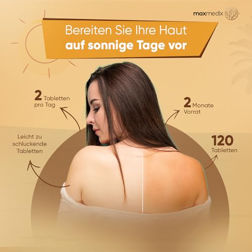 Bräunungskapseln maxmedix Sunglow Beta Carotin Komplex