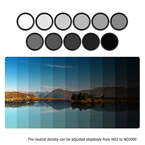 variabler-ND-Filter JJC 62 mm Variabler ND-Filter (ND2 – ND2000)