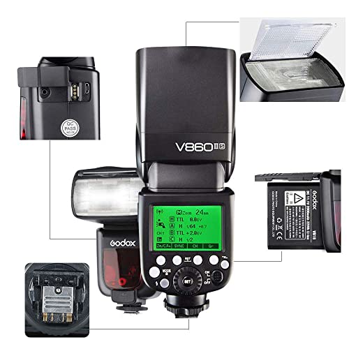 Godox-Blitz GODOX V860IIS Speedlite HSS 1/8000S GN60 2000mAh