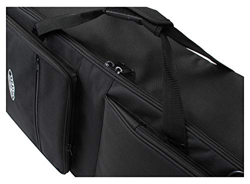 Keyboardtasche Classic Cantabile mit Rollen 129cm schwarz