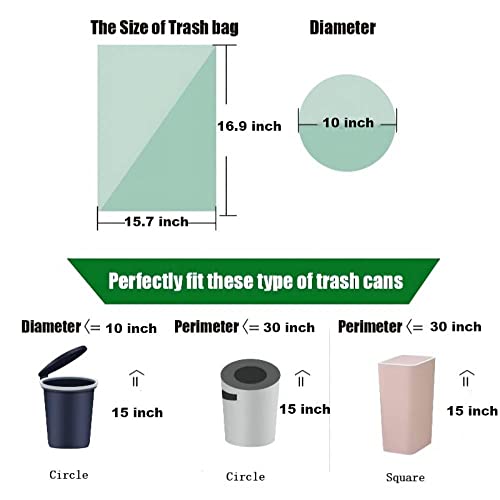 Kompostierbare Müllbeutel AURMOO 200 Biotüten 8L, Bio