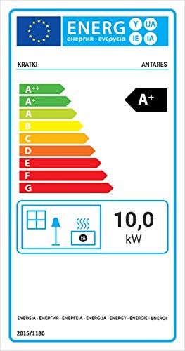 Oranier-Kaminofen kratki Kaminofen ANTARES 10 kW dunkelgrau