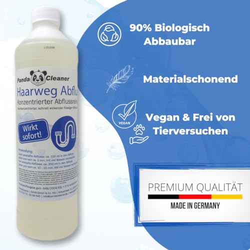 Bio-Abflussreiniger PandaCleaner Haar-Weg Abflussreiniger