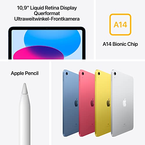 Tablet Apple 2022 10,9″ iPad (Wi-Fi, 64 GB) Blau (10. Generation)