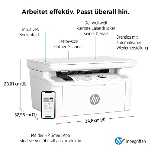 Schwarz-Weiß-Laserdrucker HP LaserJet MFP M140we Laserdrucker