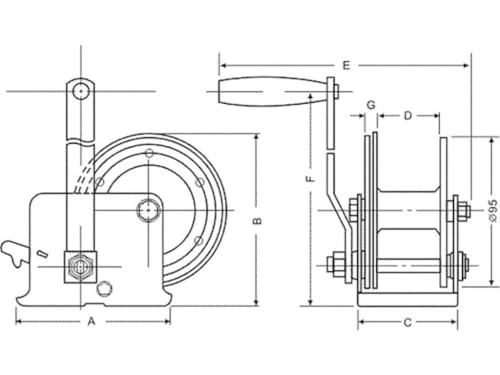 Seilwinde Toolland a land of possibilities Toolland, bis 250 kg