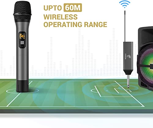 Funkmikrofon TONOR Drahtloses Mikrofon, UHF Dual Kabellos