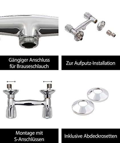 Duscharmatur aquaSu ® Zweigriffmischer Standard Plus für Brause