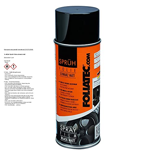 Sprühfolie Foliatec Spray Film, schwarz matt 1x400ml