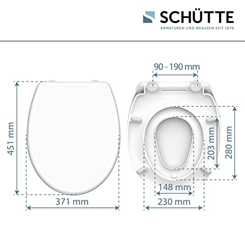 Familien-WC-Sitz Schütte SCHÜTTE WC Sitz FAMILY WHITE Duroplast