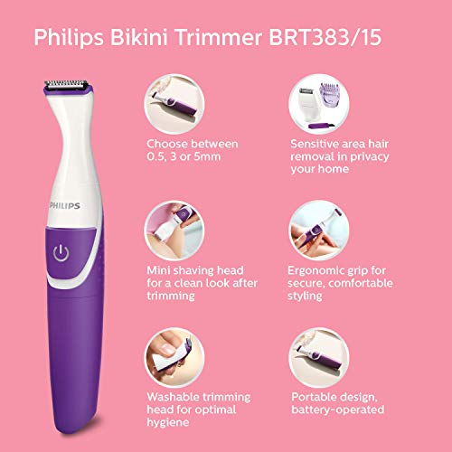 Bikini-Trimmer Philips Essential, Folie (Modell BRT383/15)