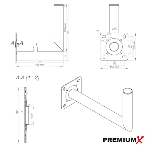 Satellitenschüssel Premium X Satelliten-Komplettanlage 80cm