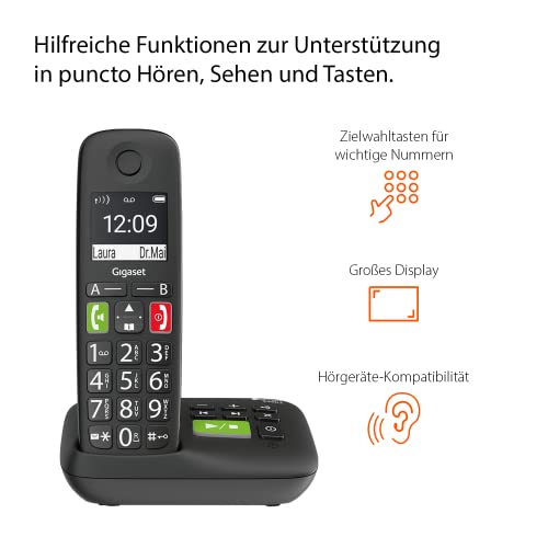 Gigaset-Telefonanlage Gigaset E290A DUO – 2 Schnurlose Senioren